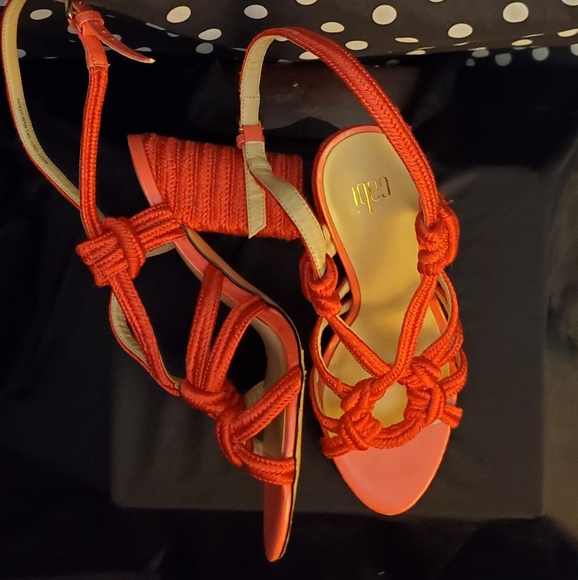 CAbi red rope heels - Picture 4 of 7